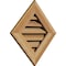 Ekena Millwork Diamond Gable Vent Functional, Western Red Cedar Gable Vent w/ 1" x 4" Flat Trim Frame, 20"W x 20"H GVWDI20X2001RFUWR - alternate 4